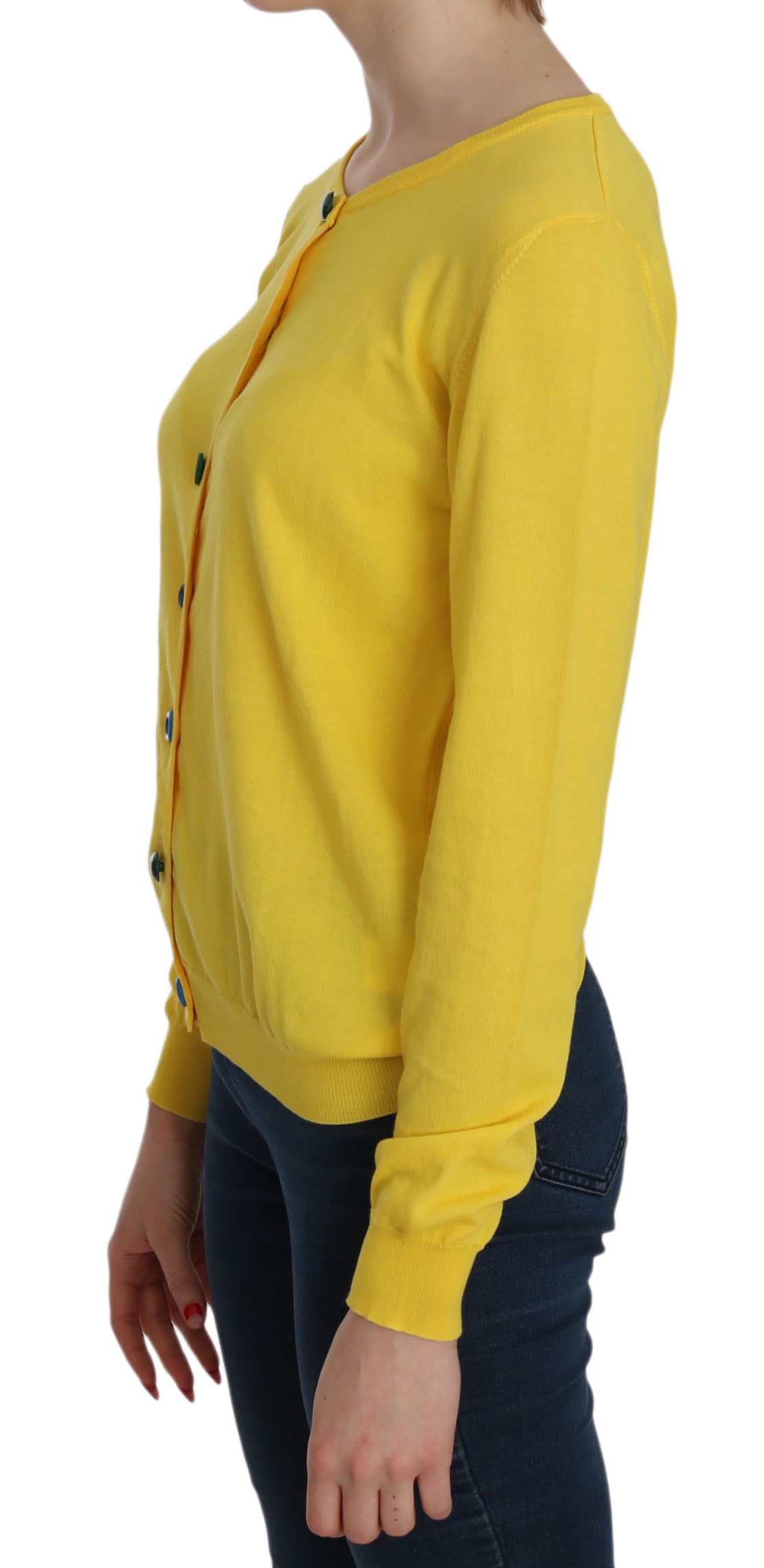 Radiant Yellow Cotton Sweater