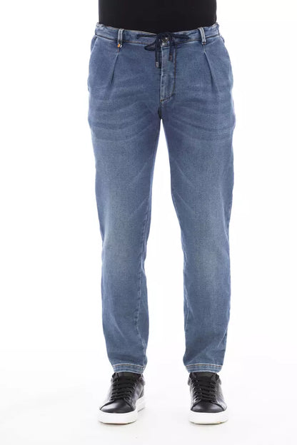 Blue Cotton Men Jeans