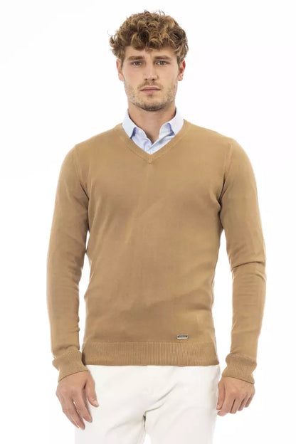 Beige Modal Men Sweater