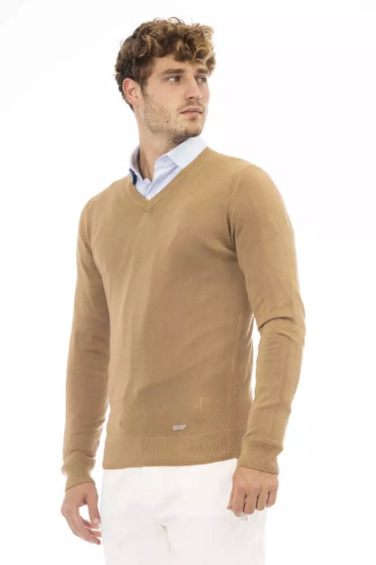 Beige Modal Men Sweater