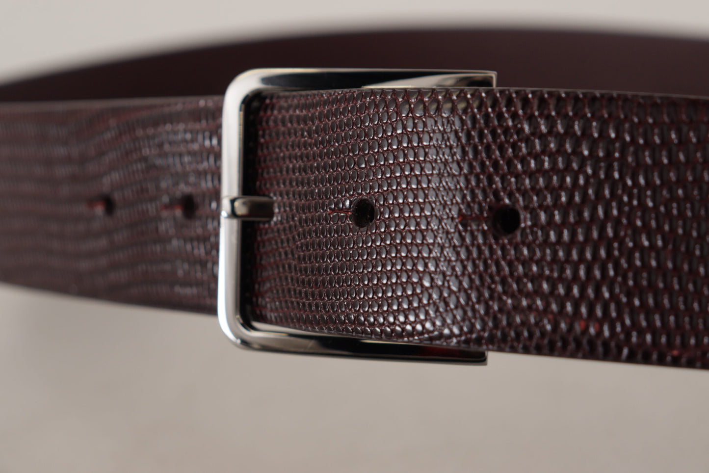 Elegant Dark Brown Leather Belt