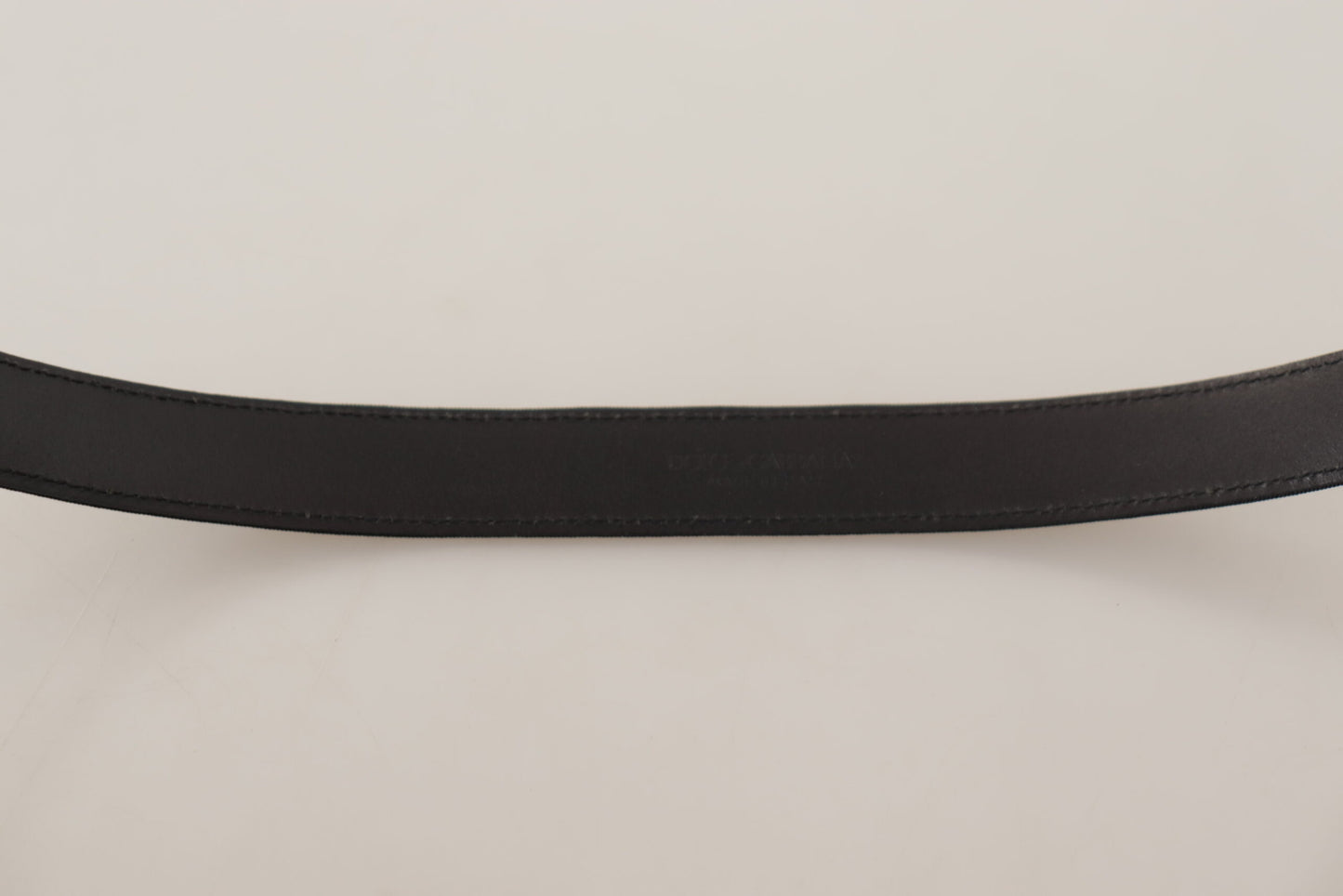 Elegant Black Leather Gents Belt