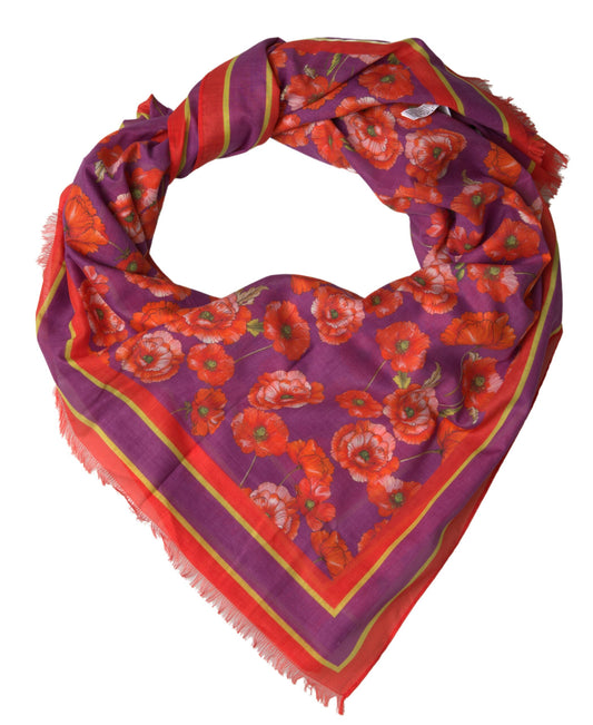 Elegant Red Cotton Scarf for Women