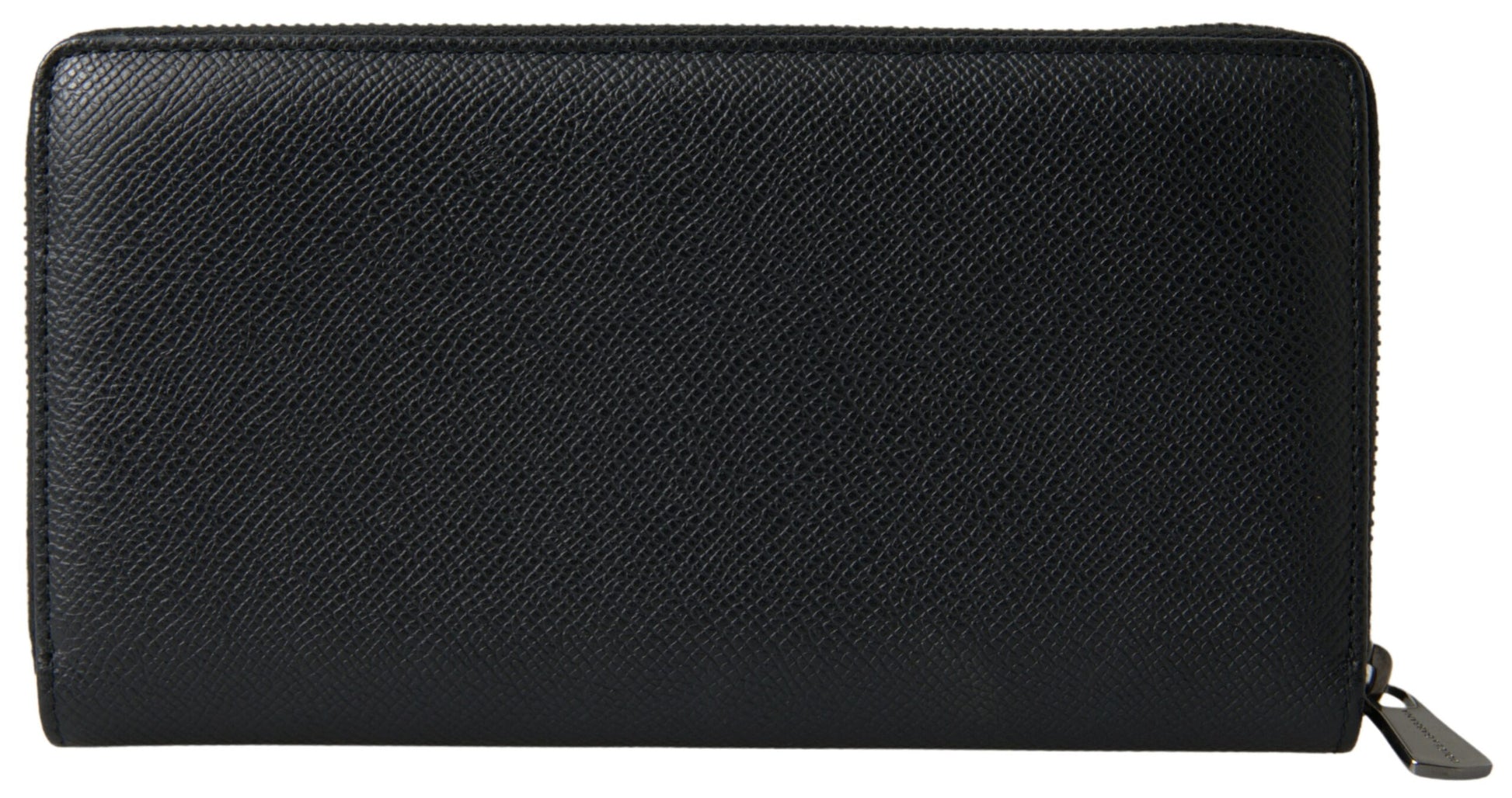 Elegant Black Leather Zip Wallet