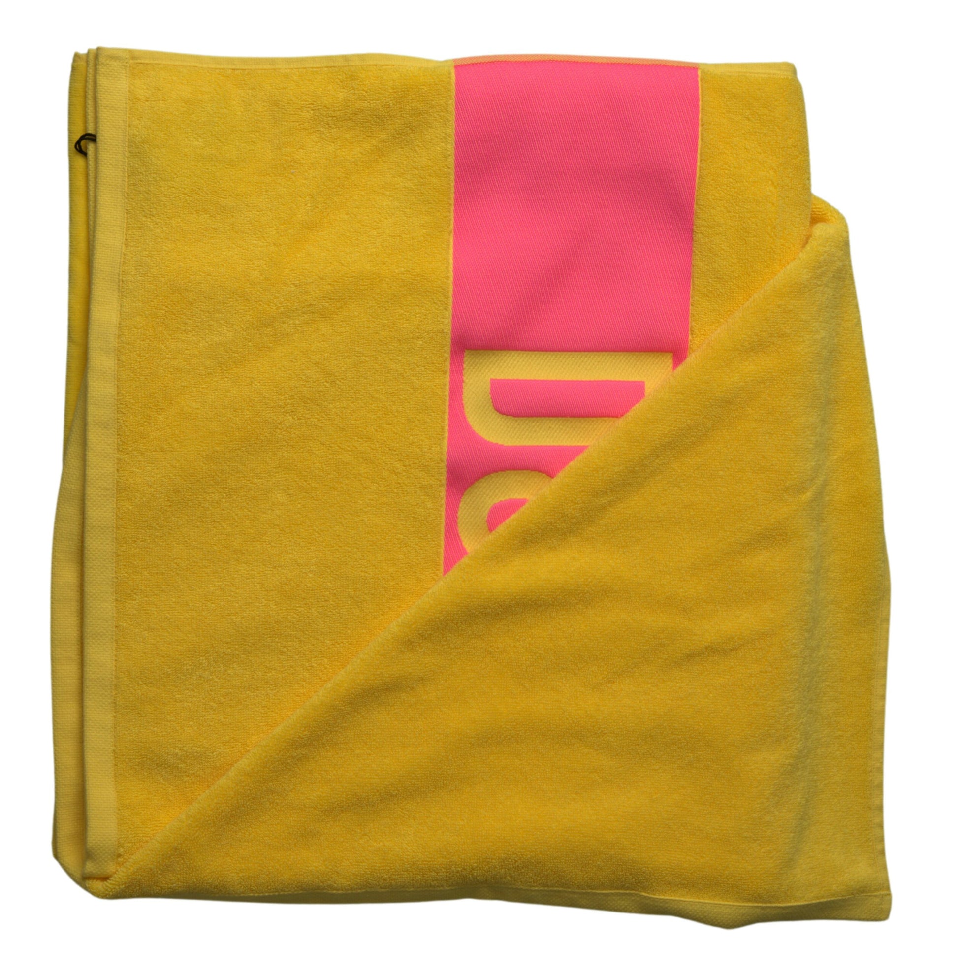 Sunshine Yellow Logo Beach Towel