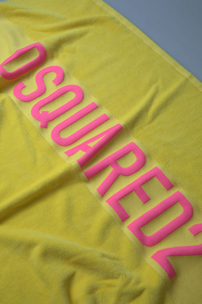 Sunshine Yellow Logo Beach Towel