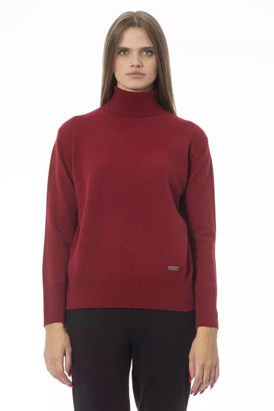 Red Wool Women Sweater