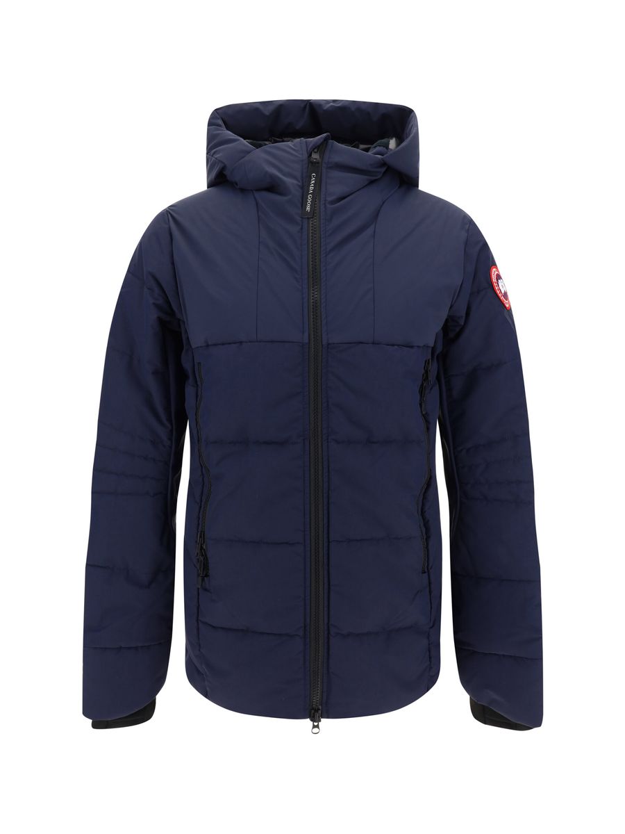 Elegant Hybridge Down Jacket in Atlantic Navy