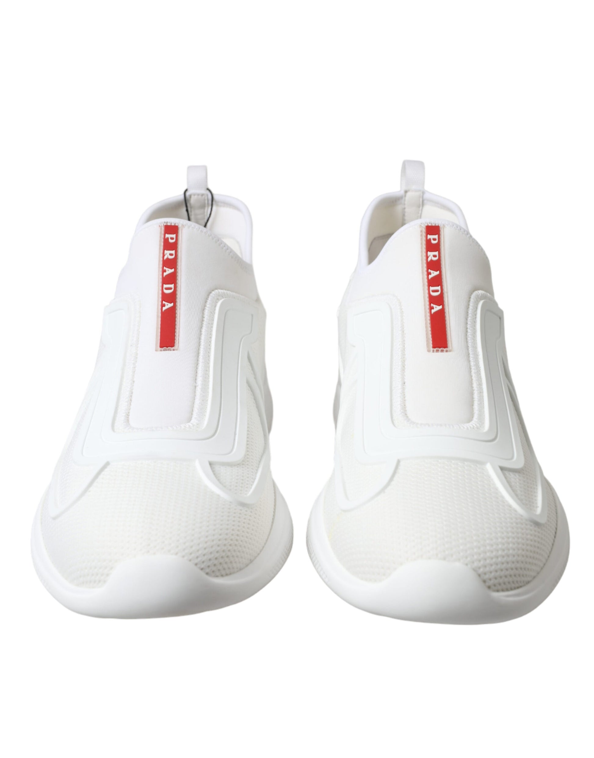 Elevate Your Style with Sleek White Knit Sneakers