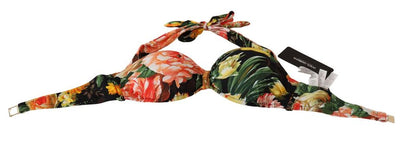 Chic Multicolor Floral Bikini Top