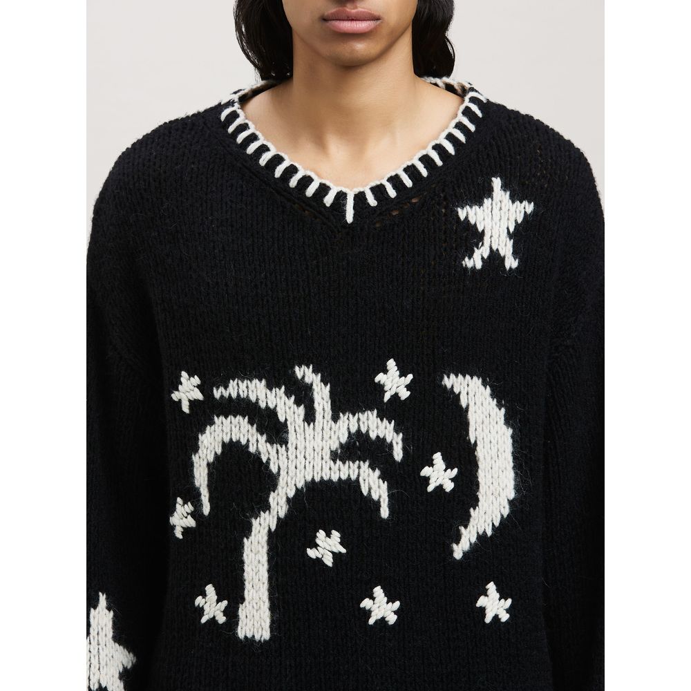 Nightsky Embroidered Wool Sweater