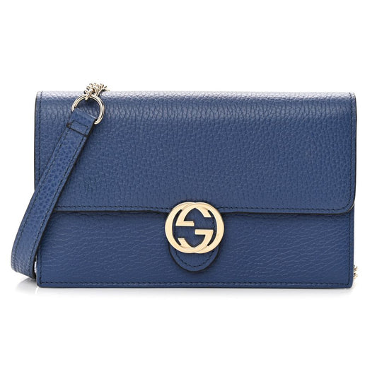 Elegant Calfskin Leather WOC Shoulder Bag