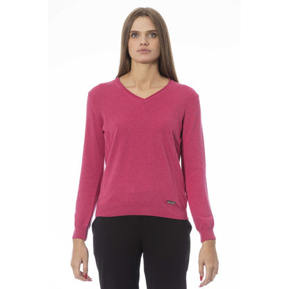 Fuchsia Cashmere Women Sweater