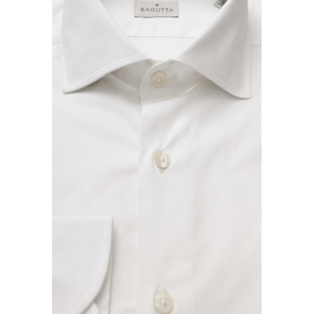 White Cotton Men's Shirt