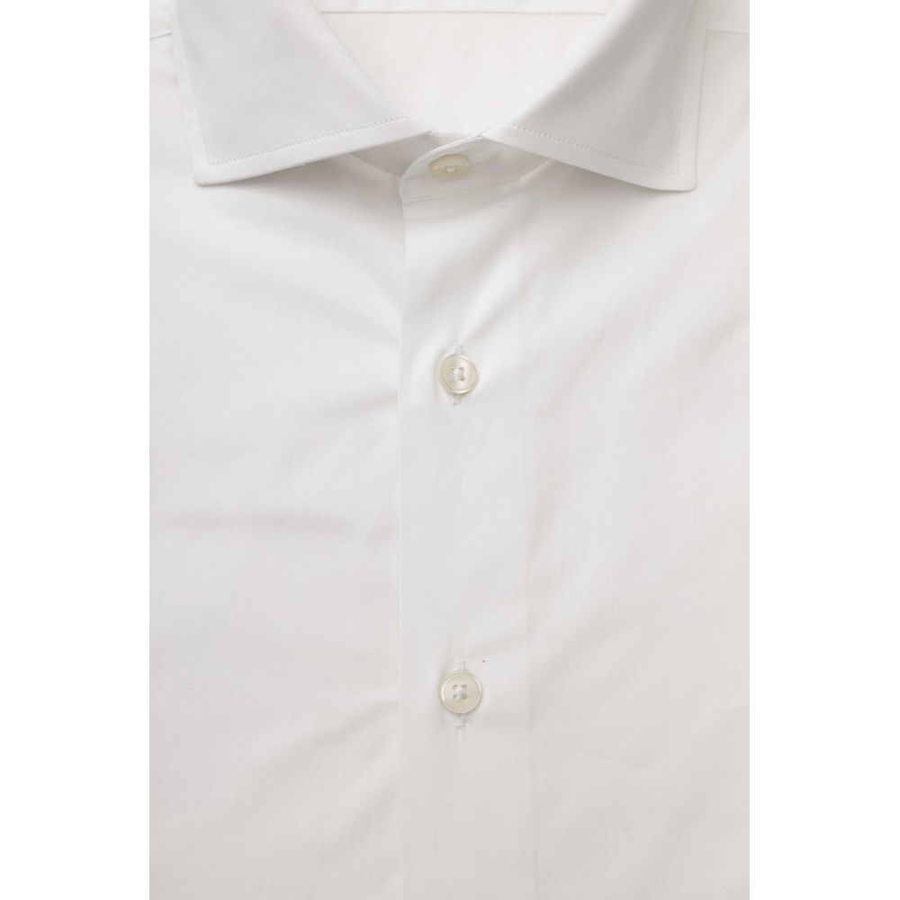 White Cotton Men's Shirt