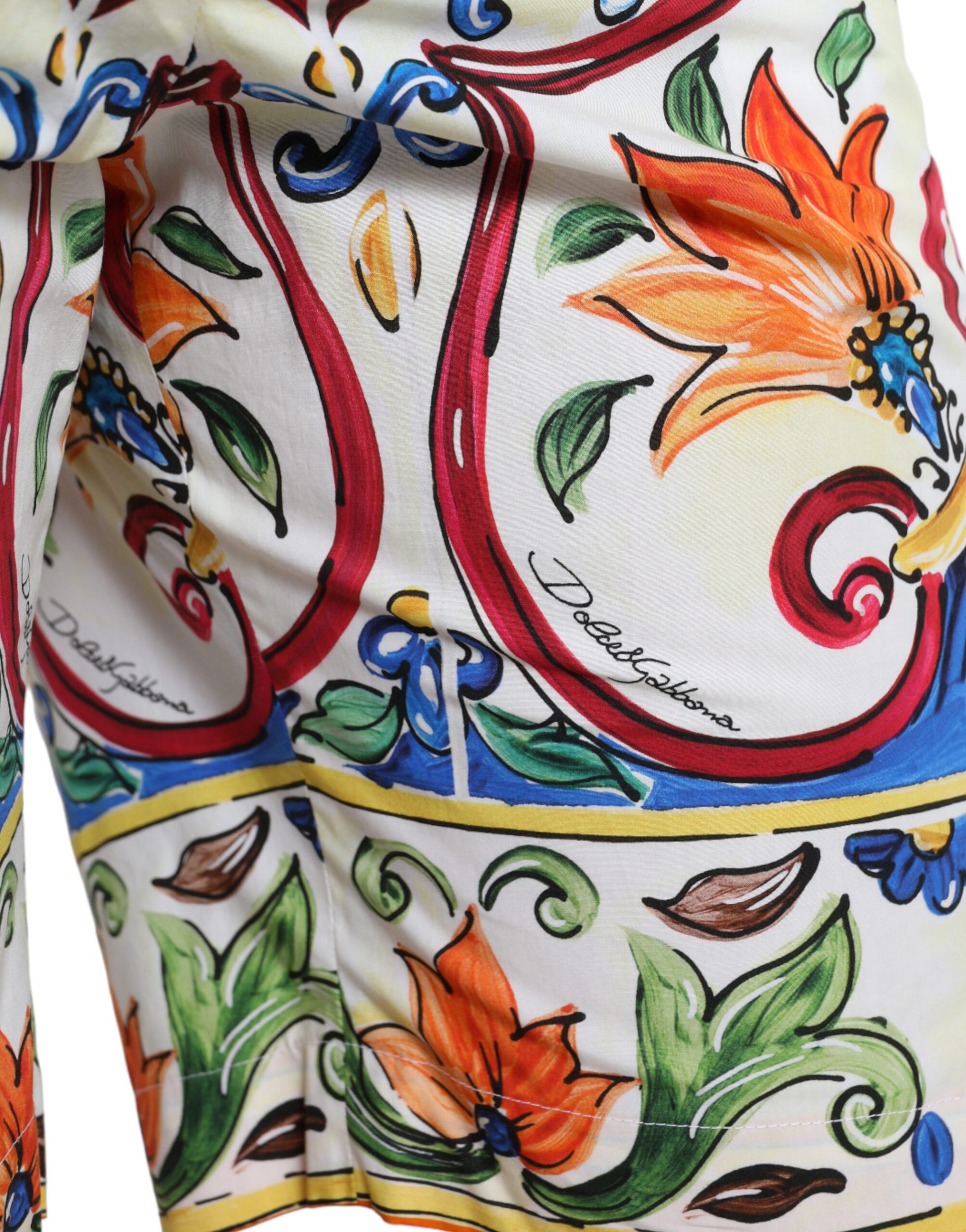 Majestic Majolica Print Bermuda Shorts