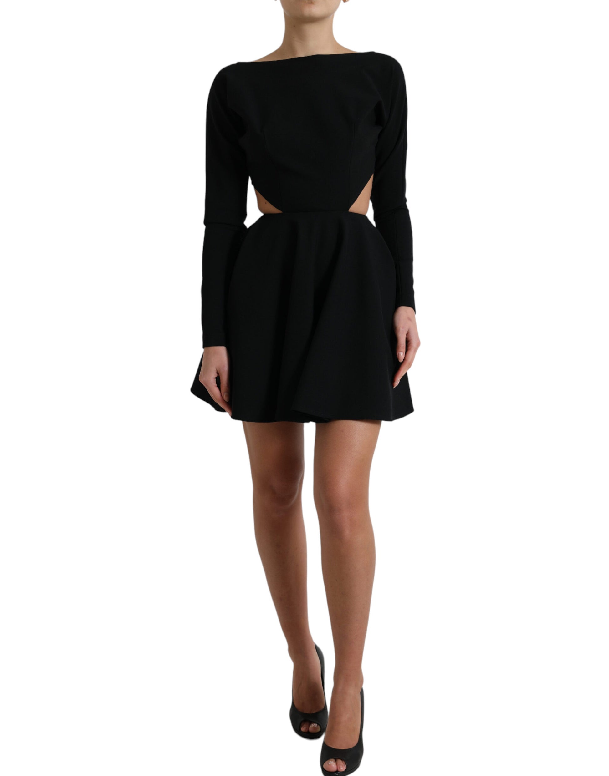 Elegant Cut Out A-Line Mini Dress