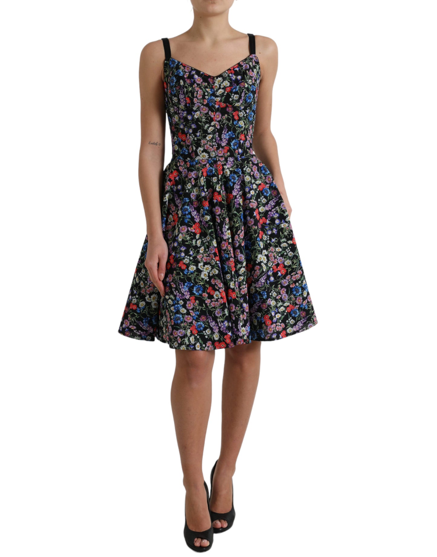 Elegant Floral A-Line Mini Dress