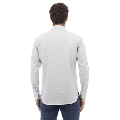 Gray Cotton Men Shirt