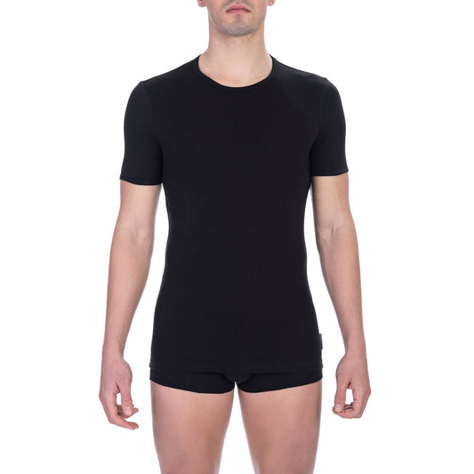 Black Cotton Men's T-Shirt