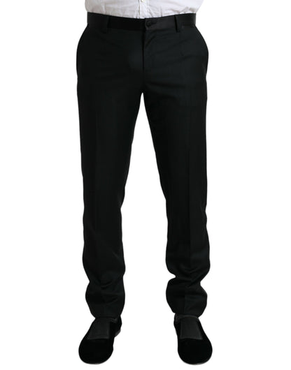 Elegant Slim Fit Wool Dress Pants