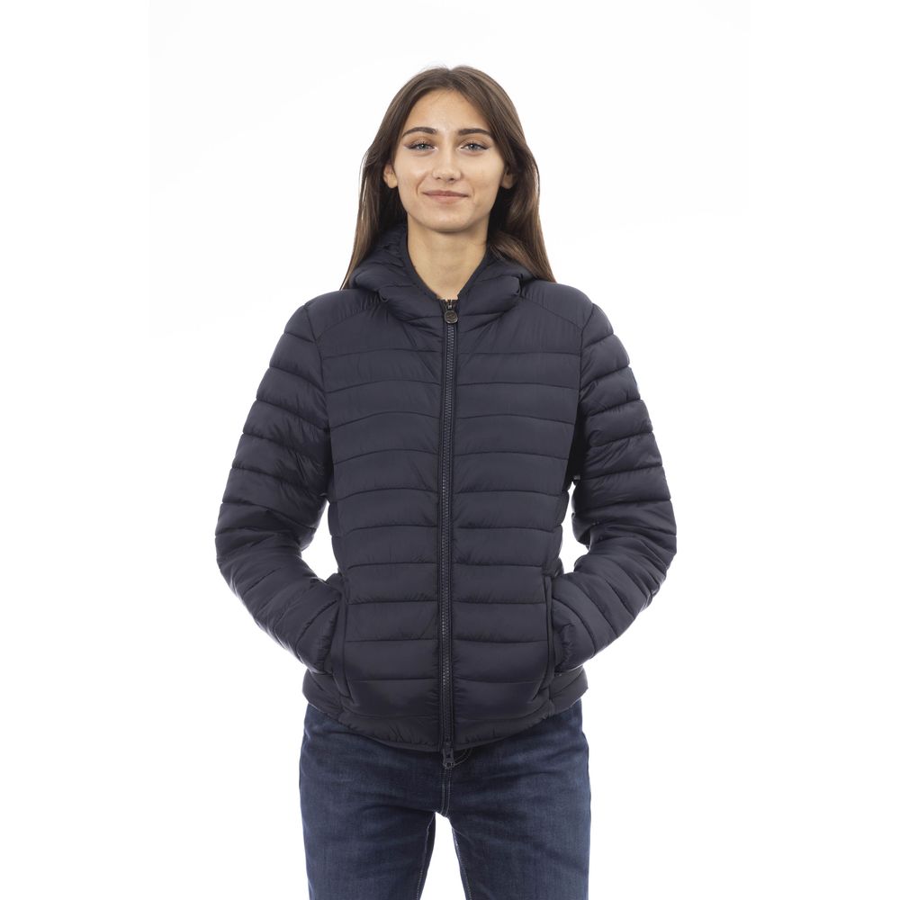 Blue Nylon Women Jacket