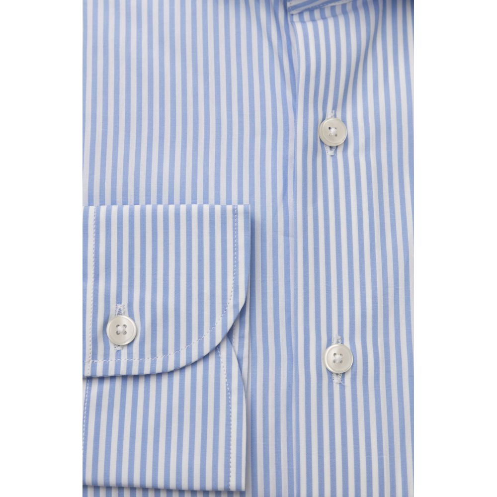 Light Blue Cotton Men Shirt