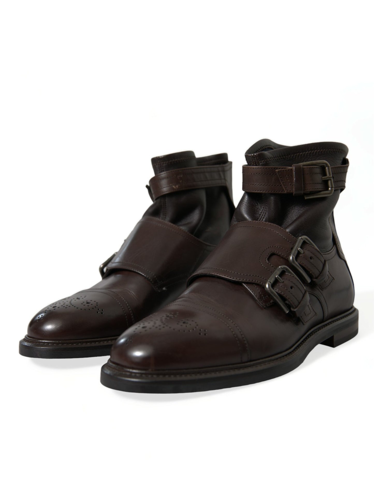 Elegant Mens Leather Ankle Boots