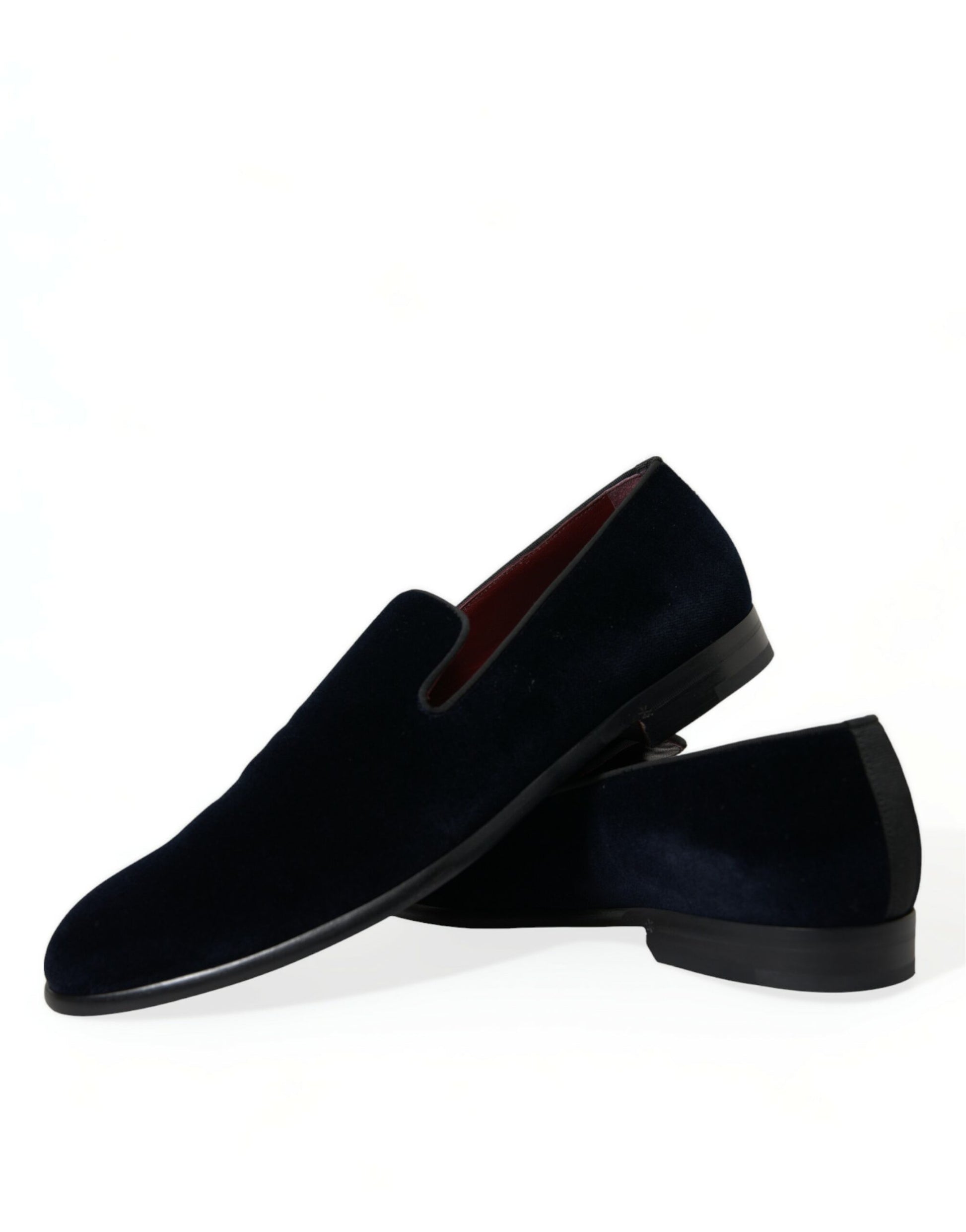 Elegant Black Velvet Loafers for Men