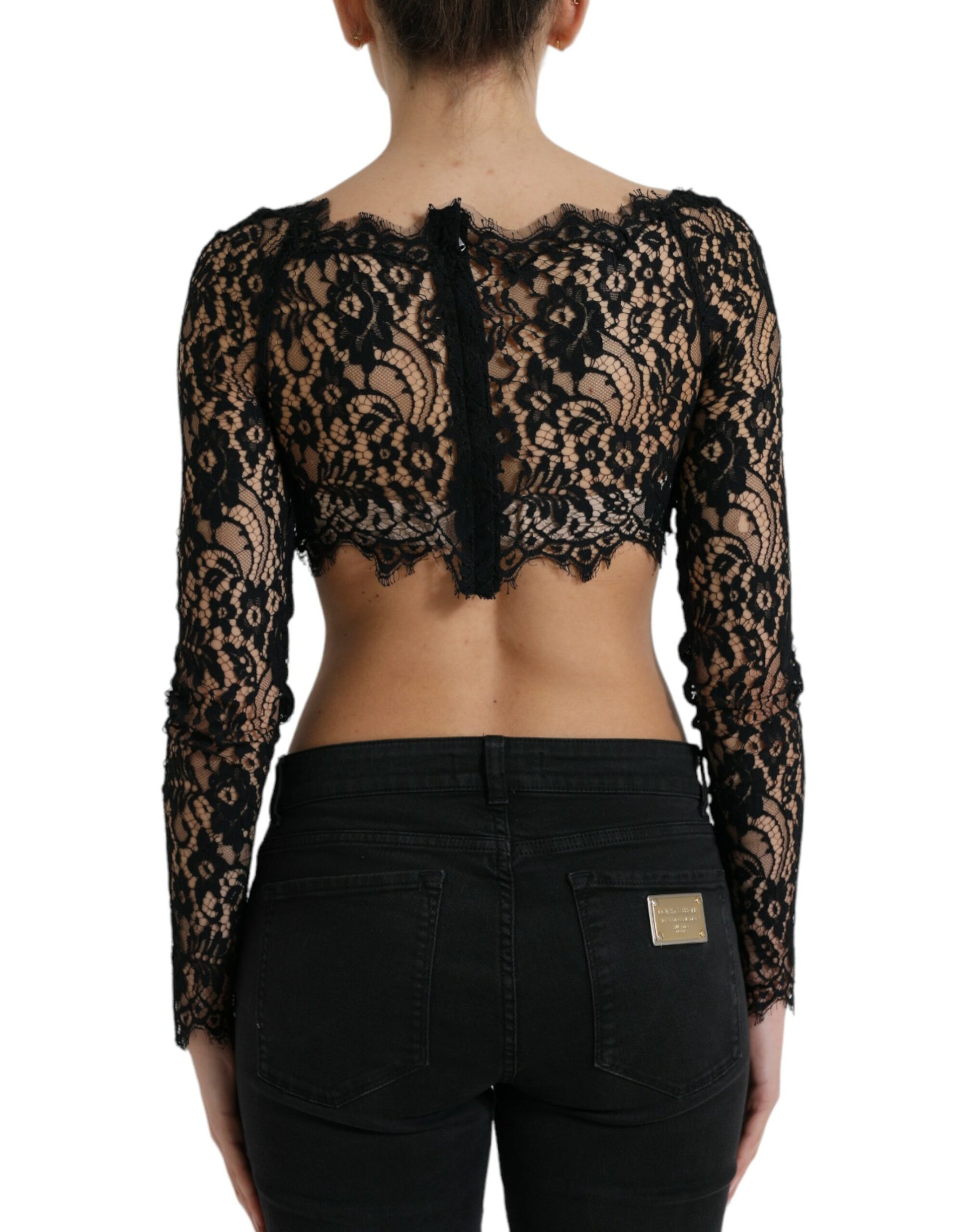 Elegant Lace Bustier Cropped Top