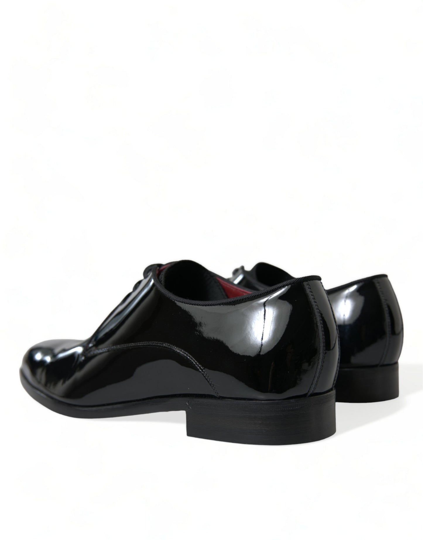 Elegant Black Calfskin Leather Derby Shoes