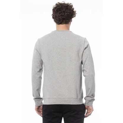 Gray Cotton Men Sweater