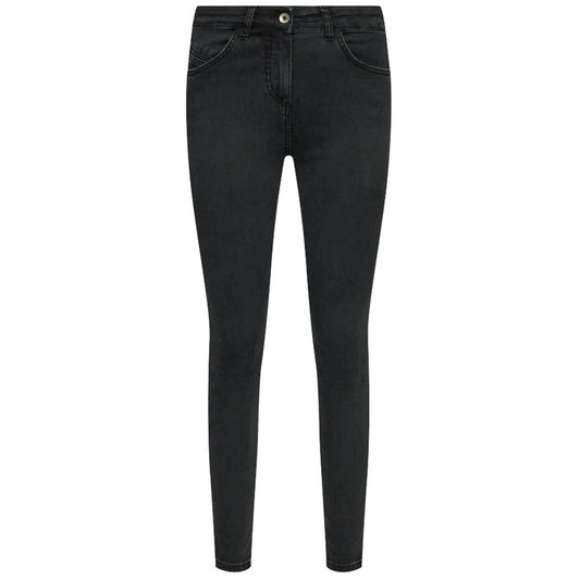 Sleek High-Waist Black Jeggings - Slim Fit Elegance