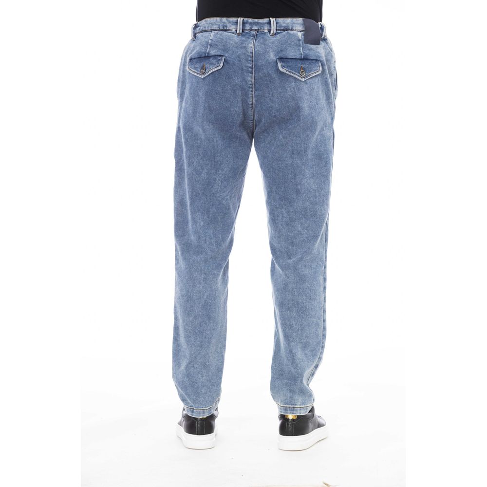 Blue Cotton Men Jeans