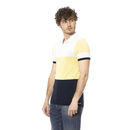 White Cotton Men Polo Shirt