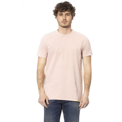 Pink Cotton Men T-Shirt