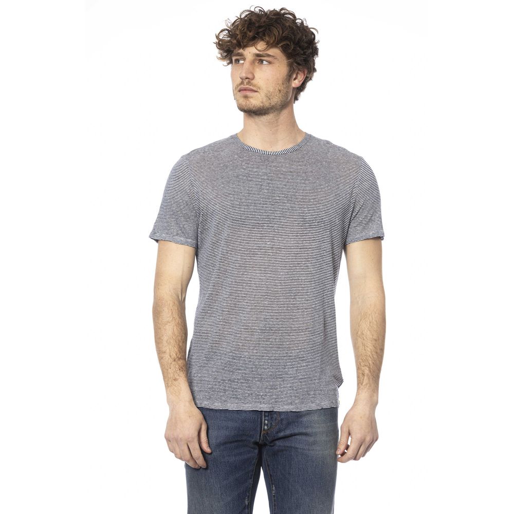 Blue Linen Men T-Shirt