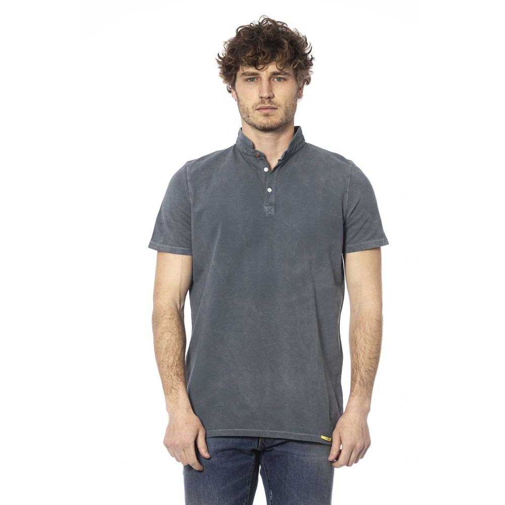 Gray Cotton Men T-Shirt