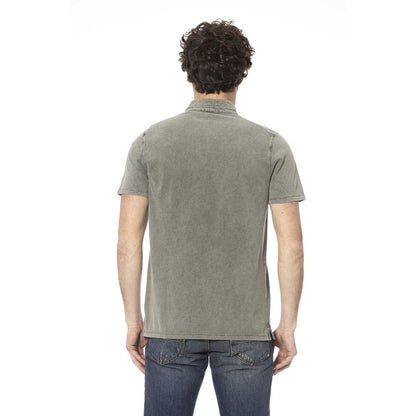 Green Cotton Men T-Shirt