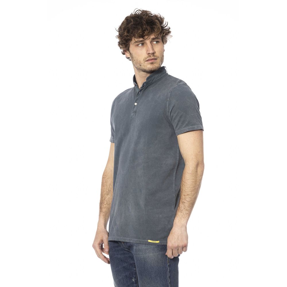 Gray Cotton Men T-Shirt