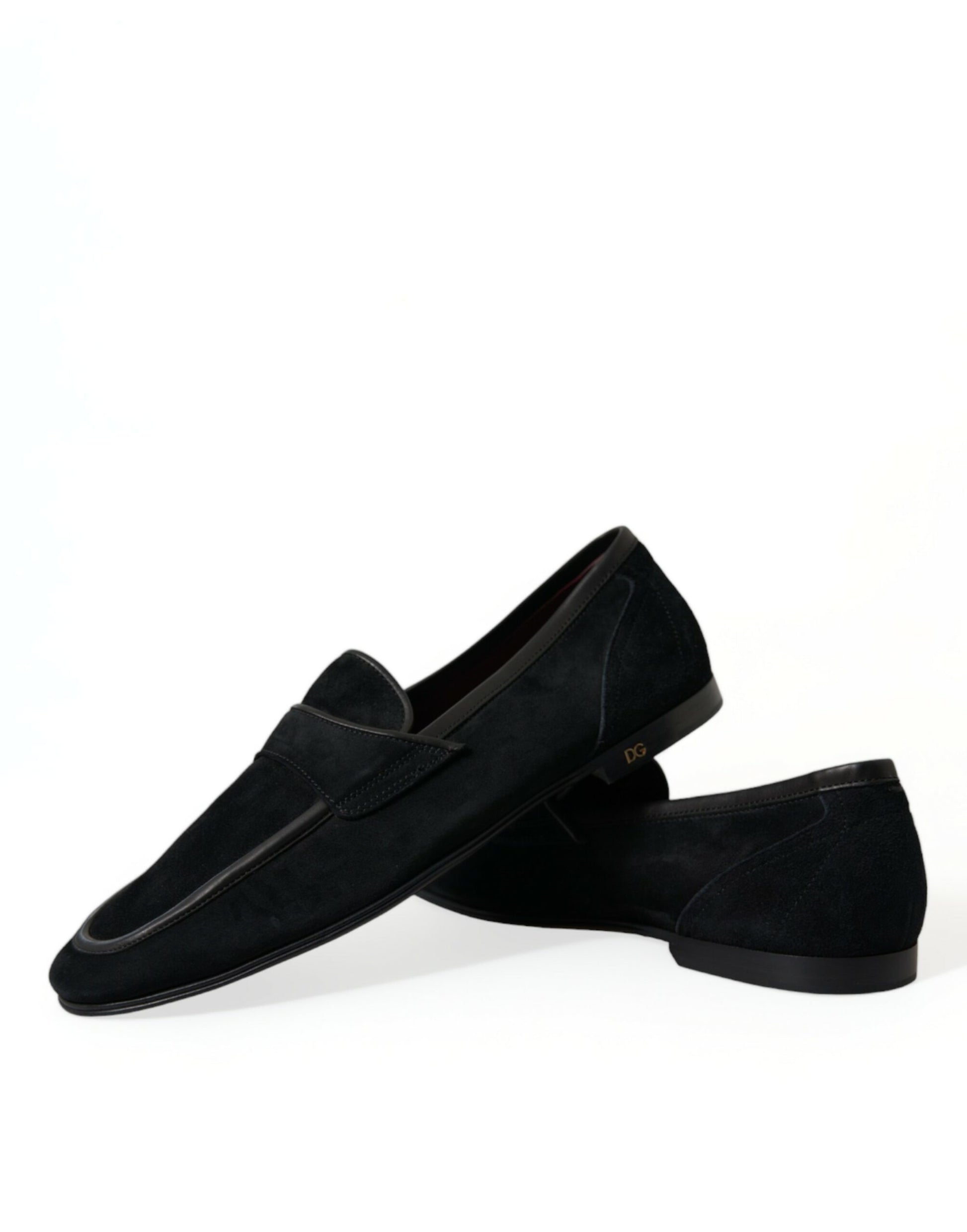 Elegant Velvet Black Loafers for Men