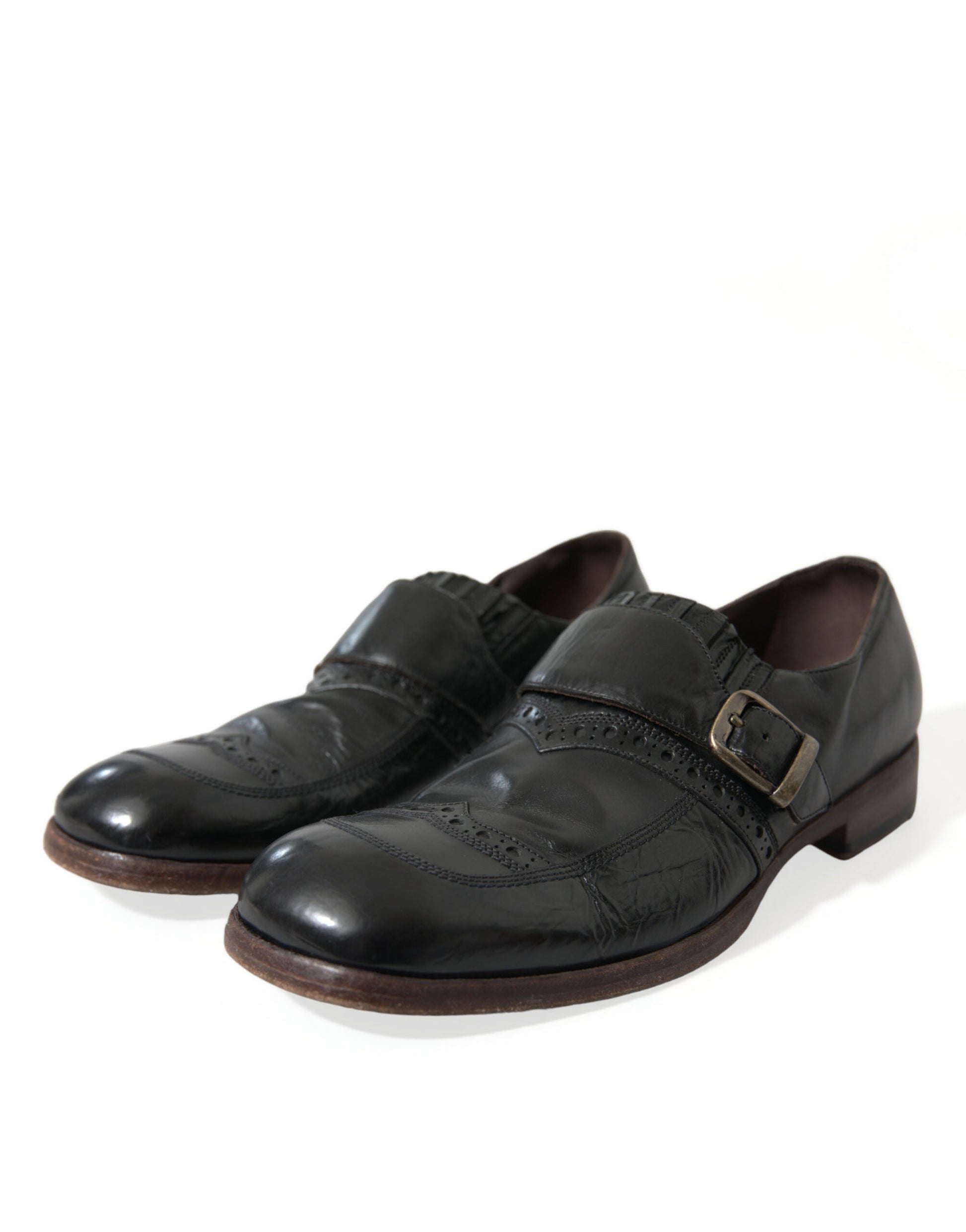 Elegant Black Leather Moccasins Dress Shoes