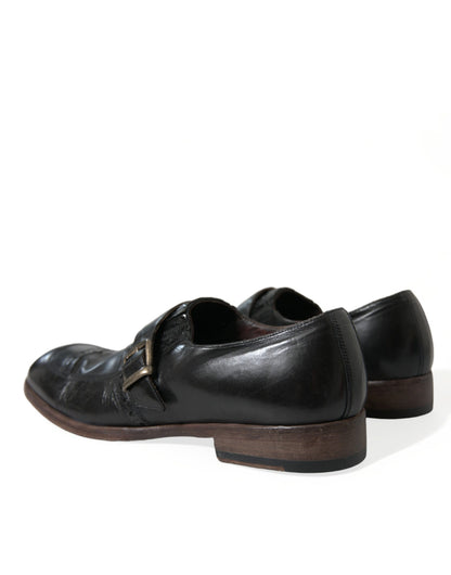 Elegant Black Leather Moccasins Dress Shoes