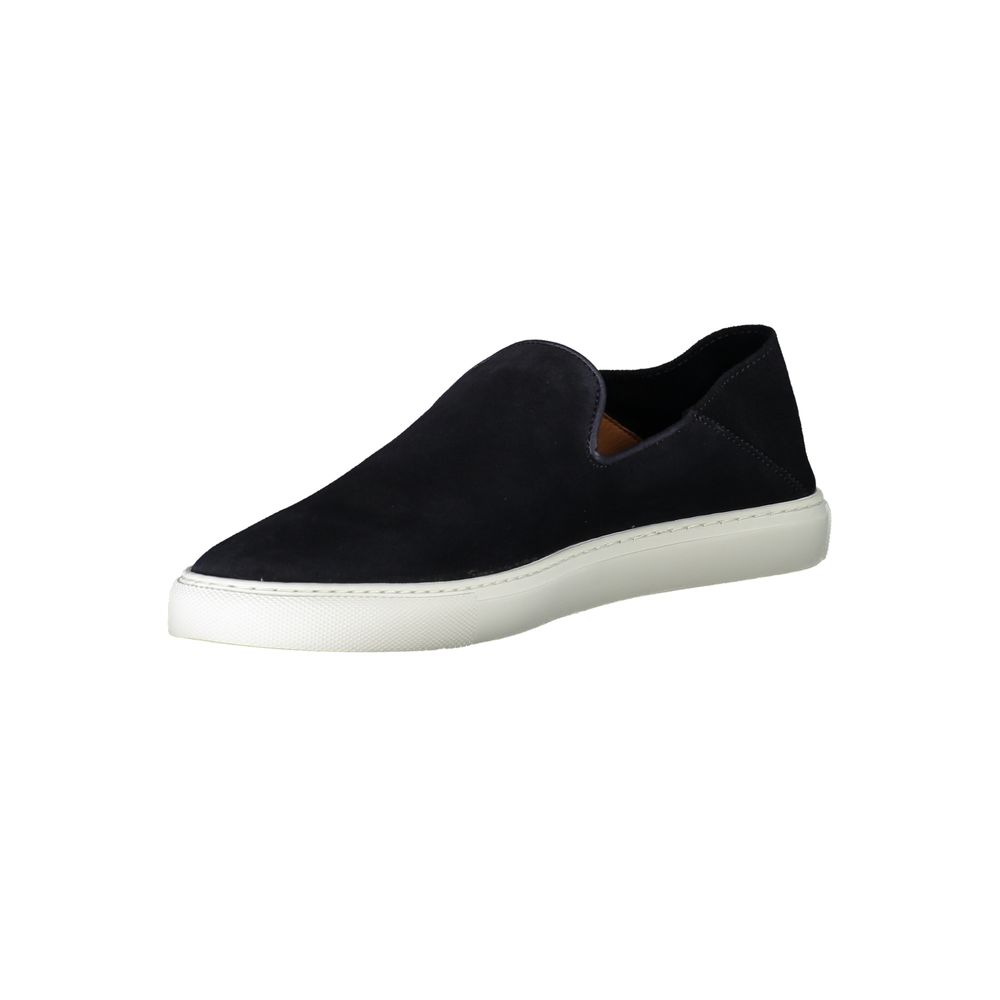 Sleek Blue Slip-On Sneakers with Contrast Sole