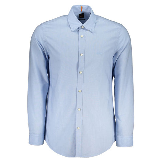 Light Blue Cotton Men Shirt