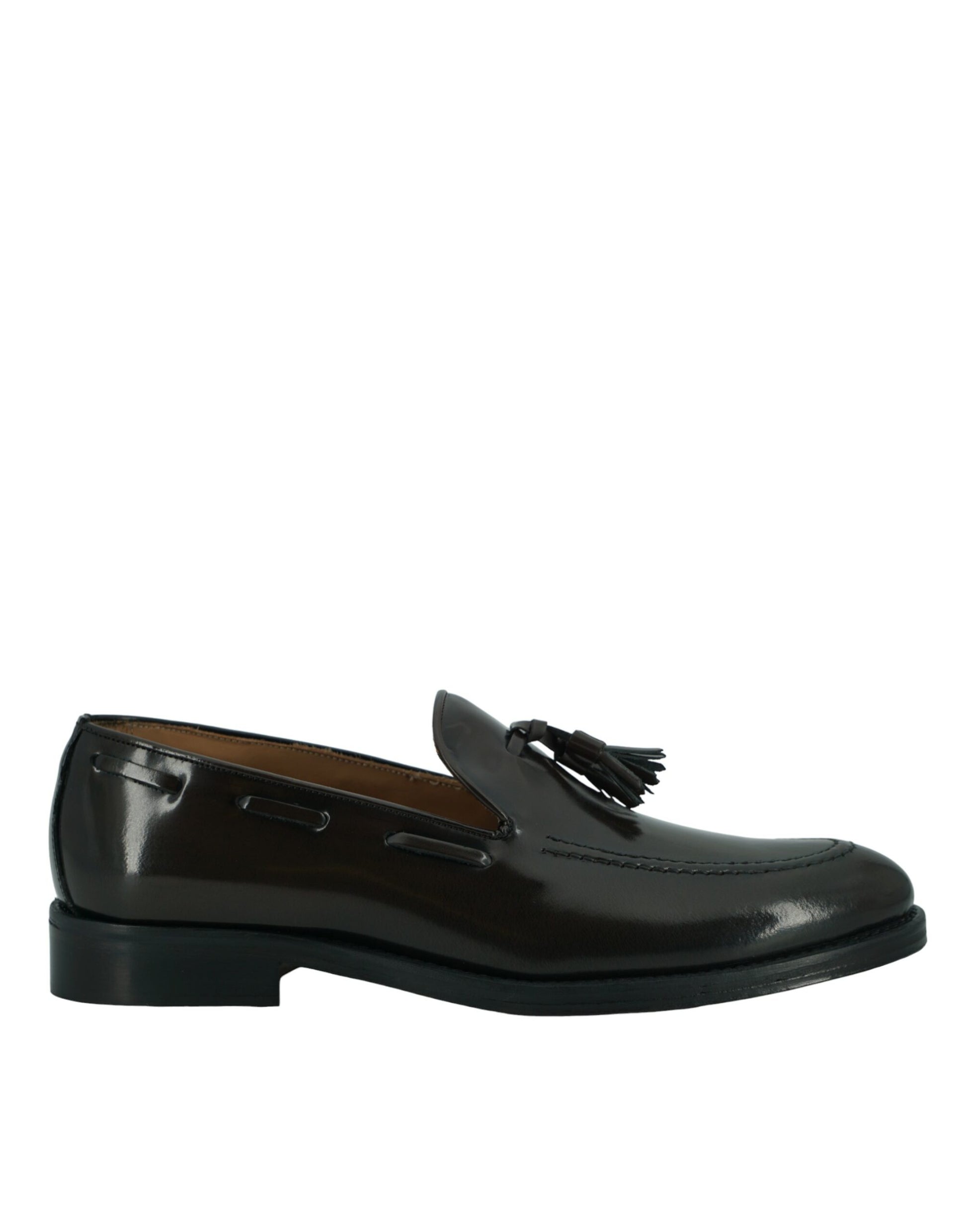 Elegant Dark Brown Calf Leather Loafers