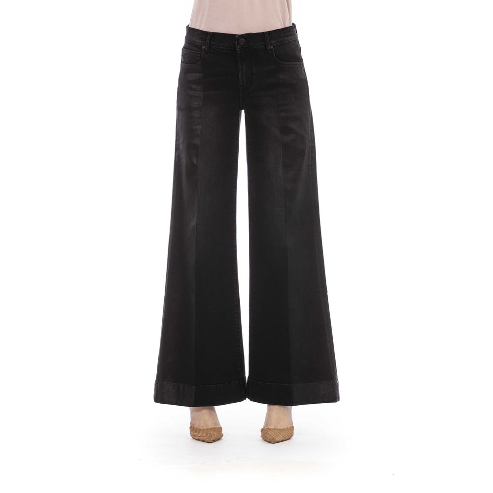 Black Cotton Women Jeans