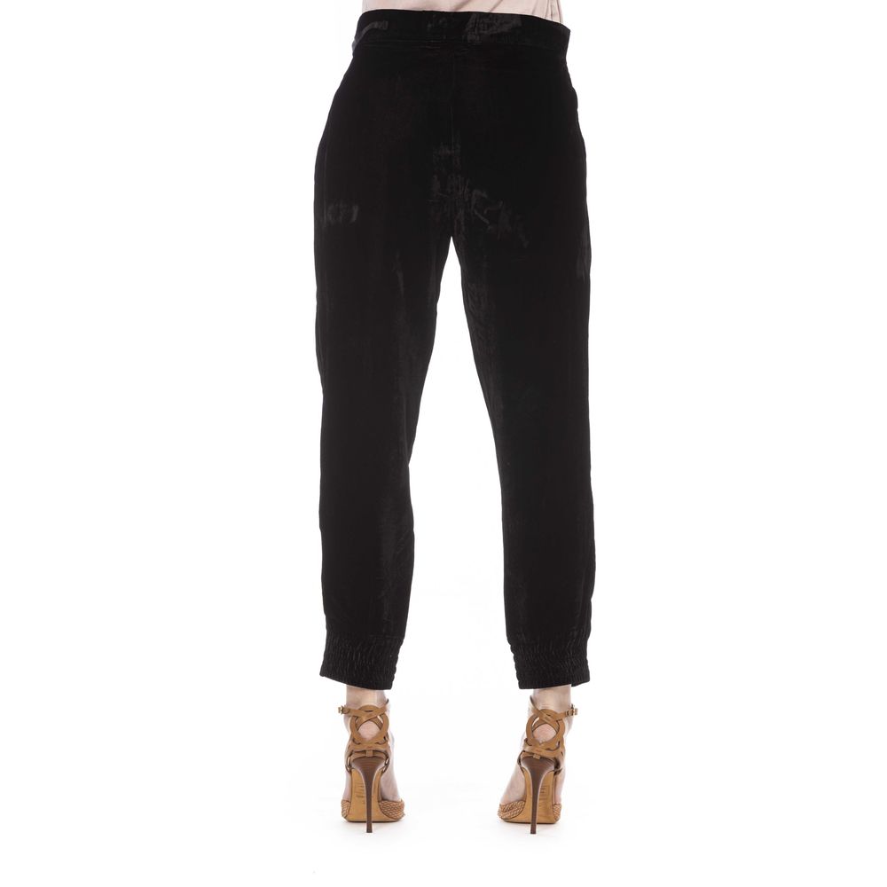 Black Viscose Women Pant