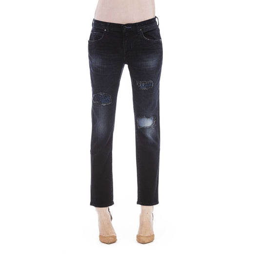 Blue Cotton Women Jeans