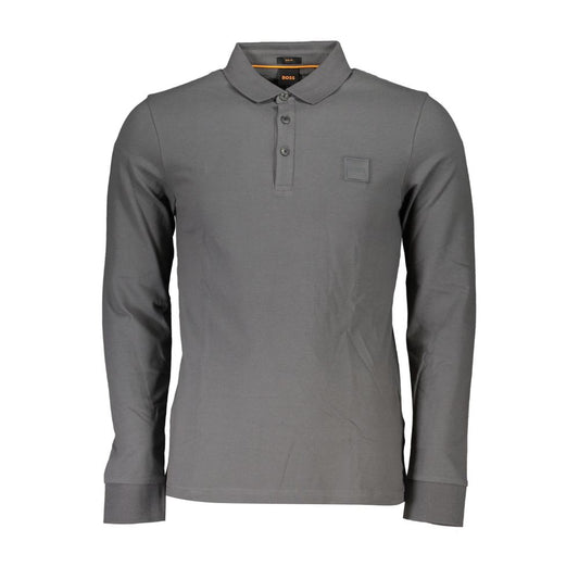 Sleek Slim Fit Long Sleeved Polo